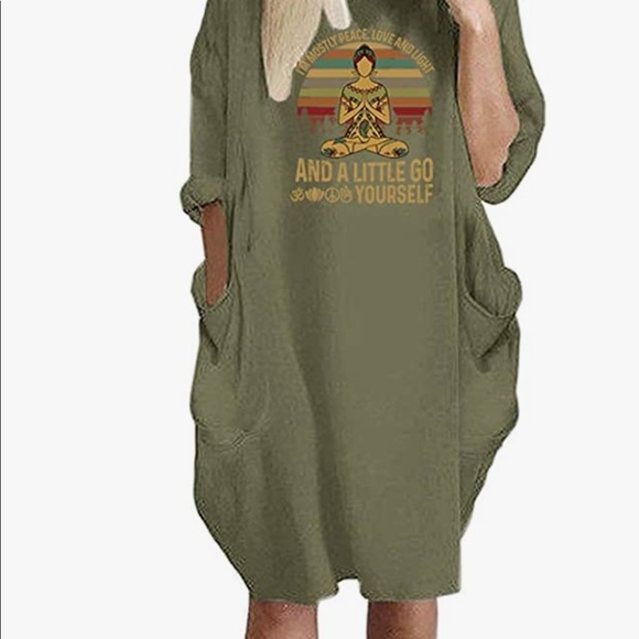 Knee length, dress, lightweight,2 front pockets low - Picture 5 of 5